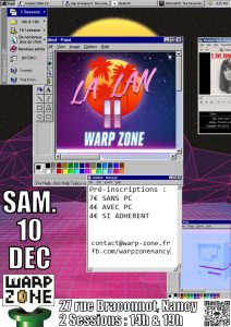 Affiche événement LAN Warp Zone
